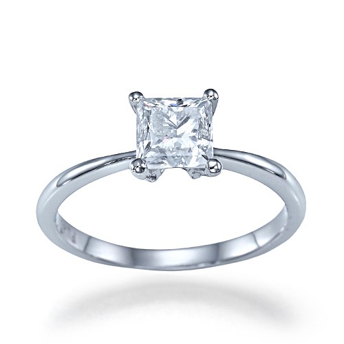 Square Engagement Rings Solitaire