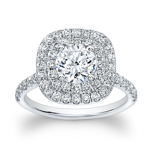 Pave Engagement Rings Halo Pave Engagement Rings Halo