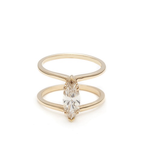 Dreamy Marquise Engagement Rings to Inspire - Double Band Dreamy Marquise Engagement Rings to Inspire - Double Band