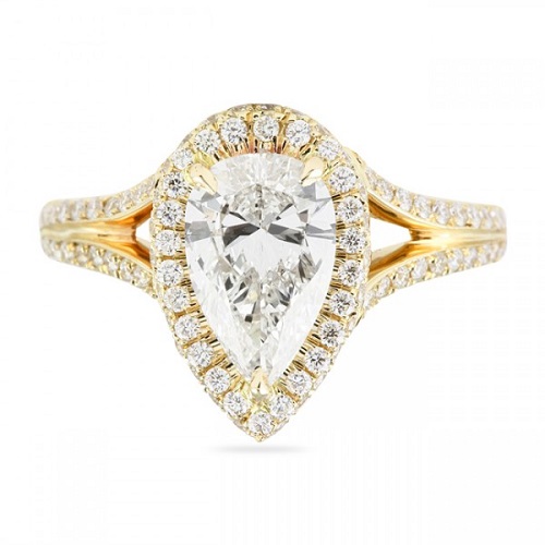 Spectacular Split Band Engagement Rings - Pear Spectacular Split Band Engagement Rings - Pear