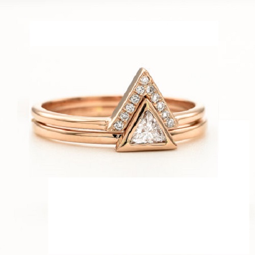 Gorgeous Trillion Engagement Rings - Stacked Gorgeous Trillion Engagement Rings - Stacked