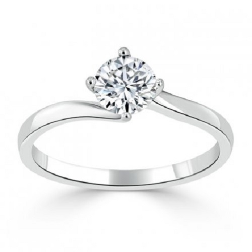 Exquisite Platinum Engagement Rings - Twist