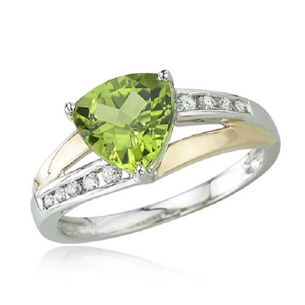 Dreamy Two Tone Engagement Rings - Split Band Dreamy Two Tone Engagement Rings - Split Band