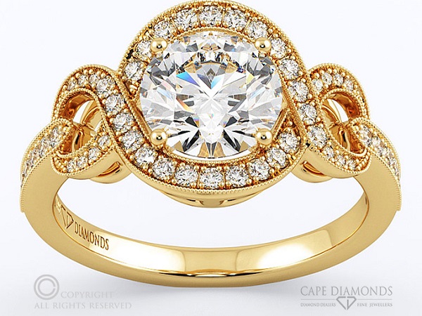 Dreamy Infinity Engagement Rings - Halo Crossover Dreamy Infinity Engagement Rings - Halo Crossover