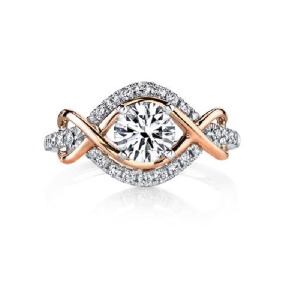 Dreamy Infinity Engagement Rings - Two Tone Dreamy Infinity Engagement Rings - Two Tone