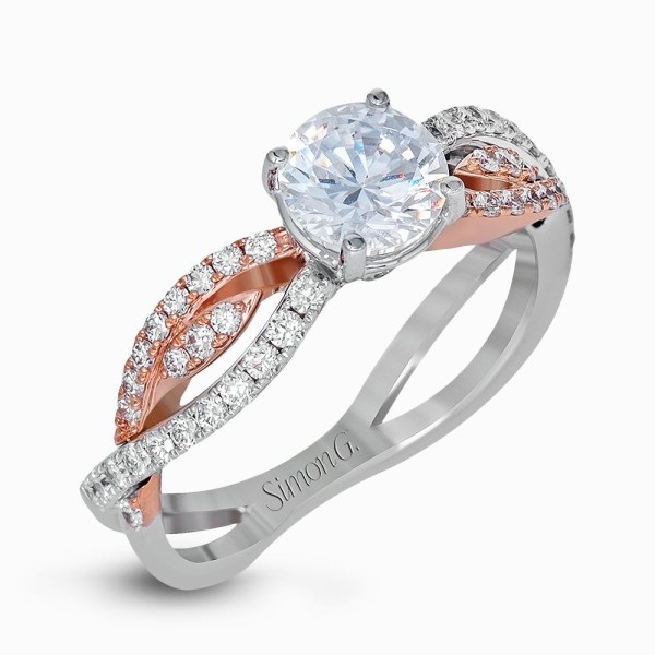 Tantalising Twisted Band Engagement Rings to Inspire - Two Tone Twist Tantalising Twisted Band Engagement Rings to Inspire - Two Tone Twist