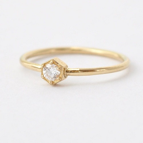 Get Inspired By These Exquisite Hexagon Engagement Rings - Delicate and Minimal Get Inspired By These Exquisite Hexagon Engagement Rings - Delicate and Minimal