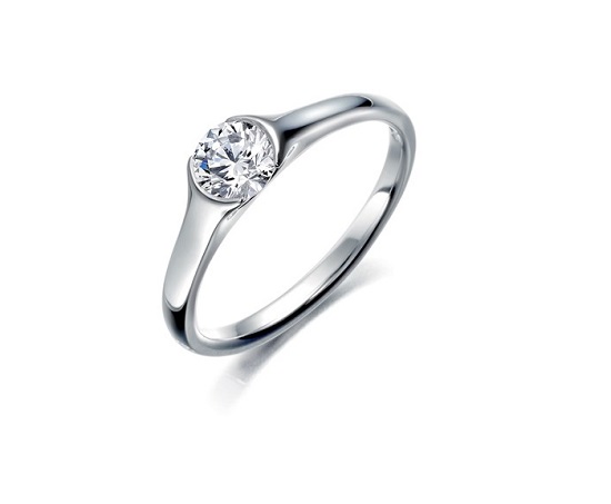 Beautiful Bezel Engagement Rings - Half Bezel Beautiful Bezel Engagement Rings - Half Bezel