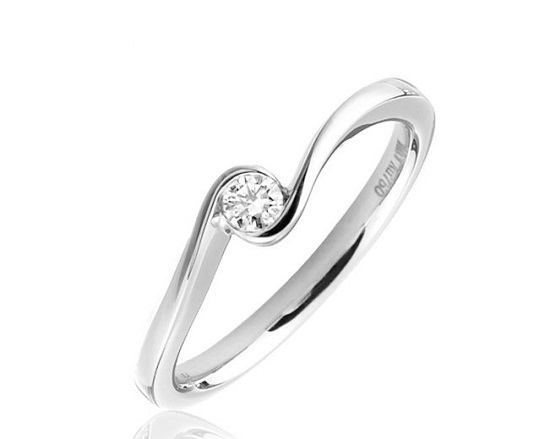 Beautiful Bezel Engagement Rings - Twisted Band Beautiful Bezel Engagement Rings - Twisted Band