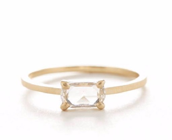Elegant East West Engagement Rings - Emerald Cut Elegant East West Engagement Rings - Emerald Cut