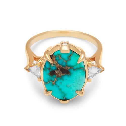 Striking-Engagement-Rings-for-Off-Beat-Brides-Turquoise-Three-Stone