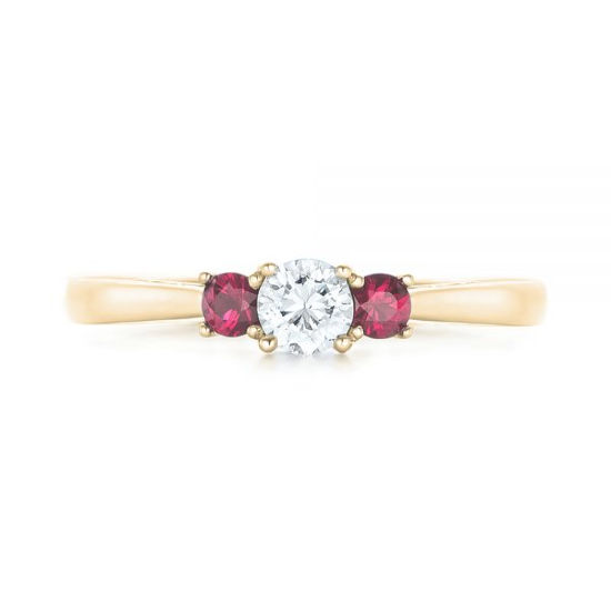 Yellow Gold and Ruby
