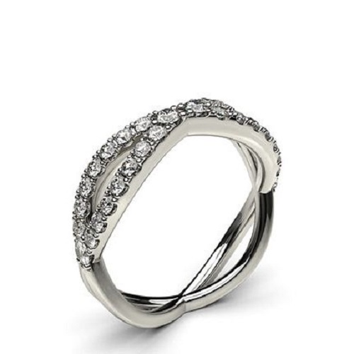 Elegant Shaped Band Engagement Rings to Inspire - Pave Twists Elegant Shaped Band Engagement Rings to Inspire - Pave Twists