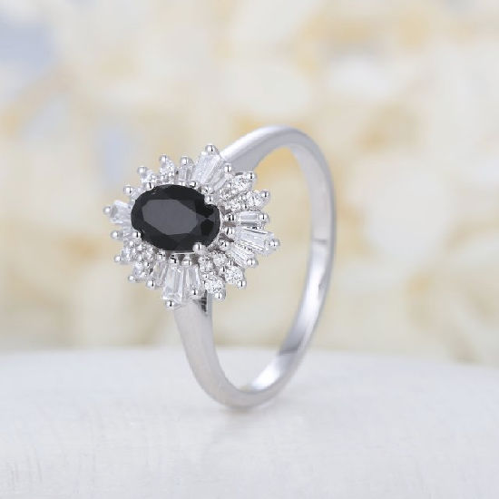 Bold and Beautiful Onyx Engagement Rings - Oval Ballerina Bold and Beautiful Onyx Engagement Rings - Oval Ballerina