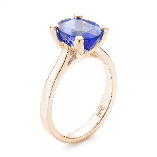 Tanzanite Engagement Rings - Simple Solitaire