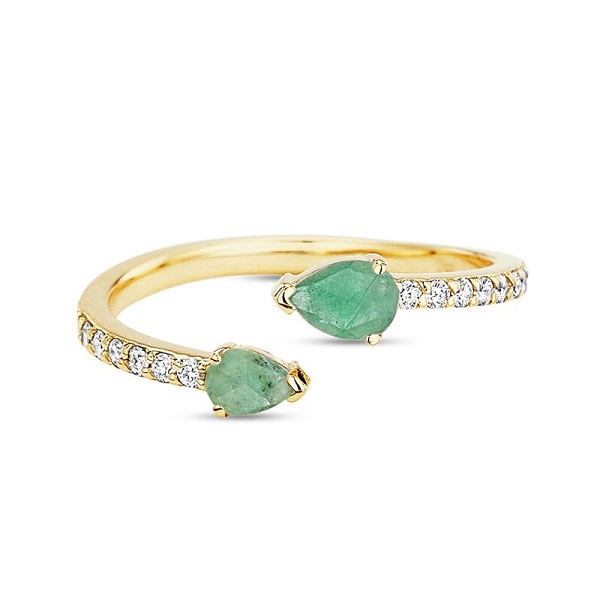 Asymmetrical Emerald Pear Asymmetrical Emerald Pear