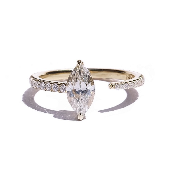 Gold Marquise Pave Gold Marquise Pave