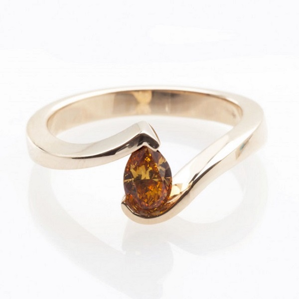 Cognac Diamond Pear Cognac Diamond Pear