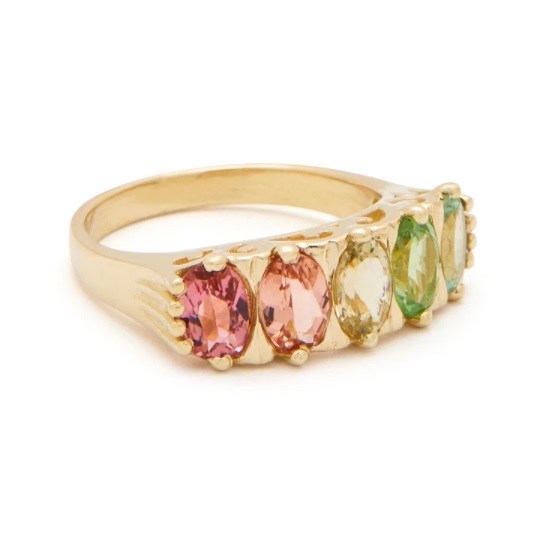 Pretty-Pastel-Engagement-Rings-Ombre-Tourmaline