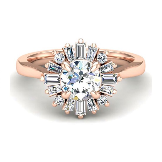 Glamorous-Baguette-Engagement-Rings-to-Inspire-Rose-Gold-Ballerina