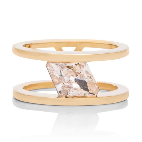 Contemporary-Kite-Set-Engagement-Rings-Double-Band