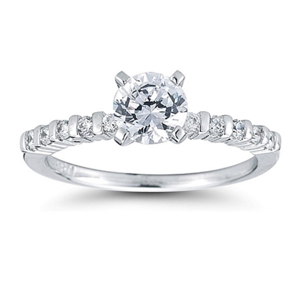 Solitaire Pave Solitaire Pave