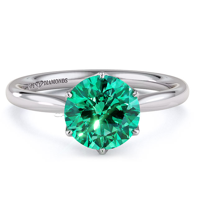 Solitaire Tourmaline Engagement Rings