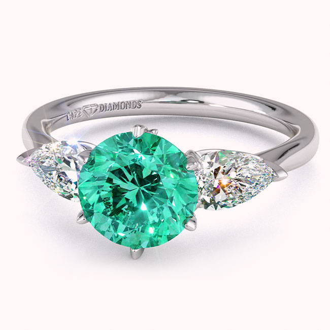 Solitaire Tourmaline Engagement Rings