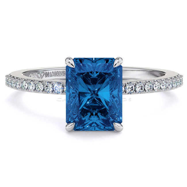 Side Stone Sapphire Engagement Rings