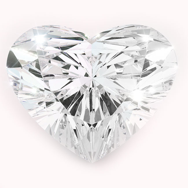 0.4ct Heart Shaped Lab Grown Diamonds
