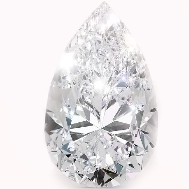 0.4ct Pear Cut Lab Grown Diamonds