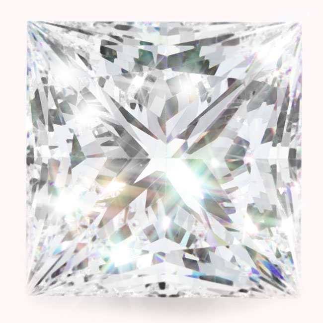 0.4ct Princess Lab Grown Diamonds
