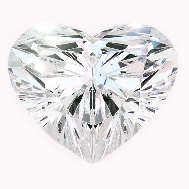 0.6ct Heart Shaped Lab Grown Diamonds