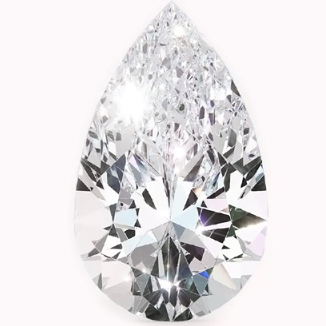 0.6ct Pear Cut Lab Grown Diamonds