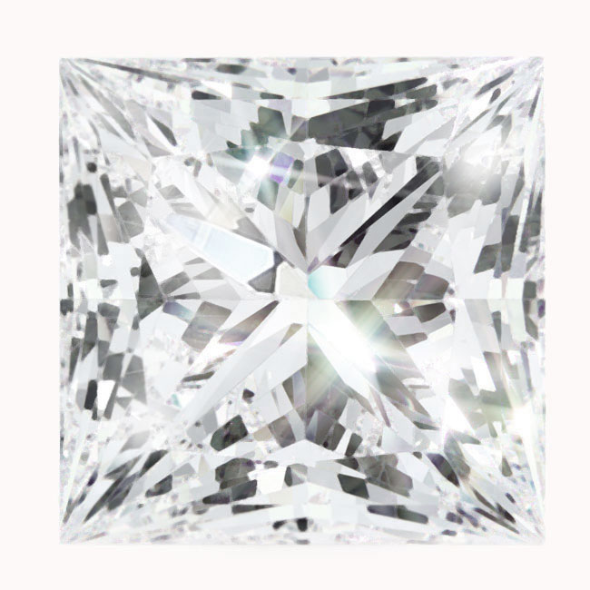 0.6ct Princess Lab Grown Diamonds