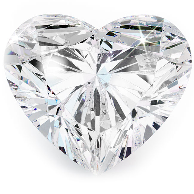 0.7ct Heart Shaped Lab Grown Diamonds