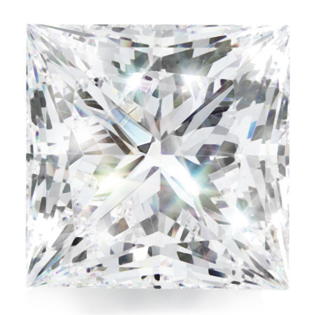 0.7ct Princess Lab Grown Diamonds