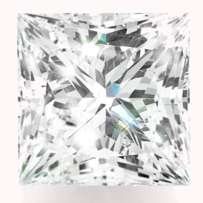 0.8ct Princess Lab Grown Diamonds