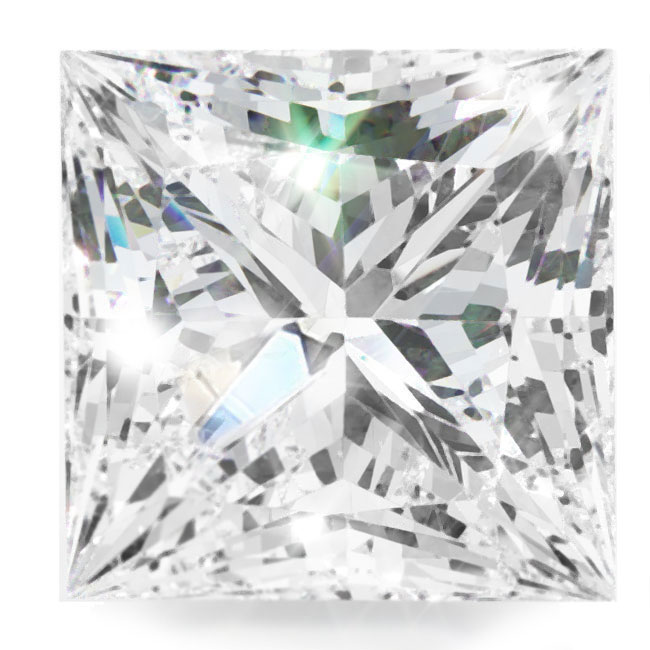 0.9ct Princess Lab Grown Diamonds
