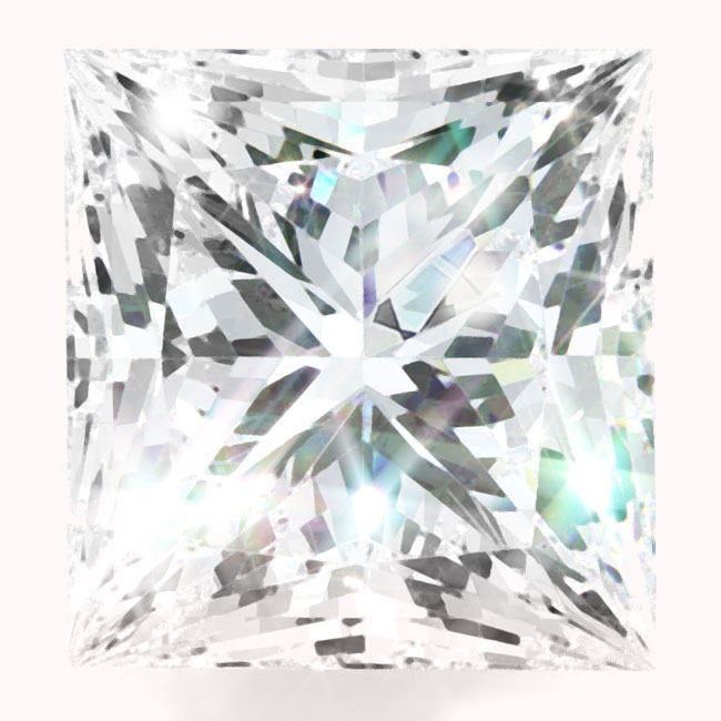 1.0ct Princess Lab Grown Diamonds