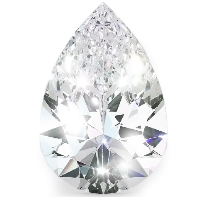 1.2ct Pear Cut Lab Grown Diamonds