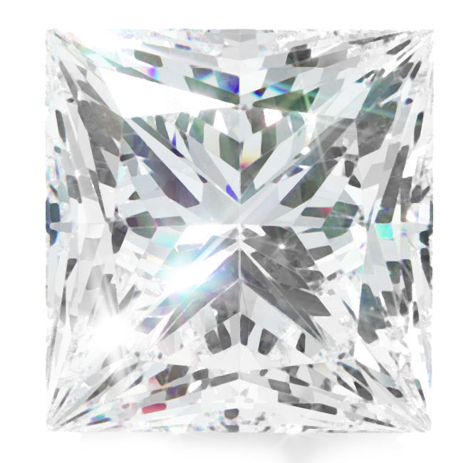 1.2ct Princess Lab Grown Diamonds