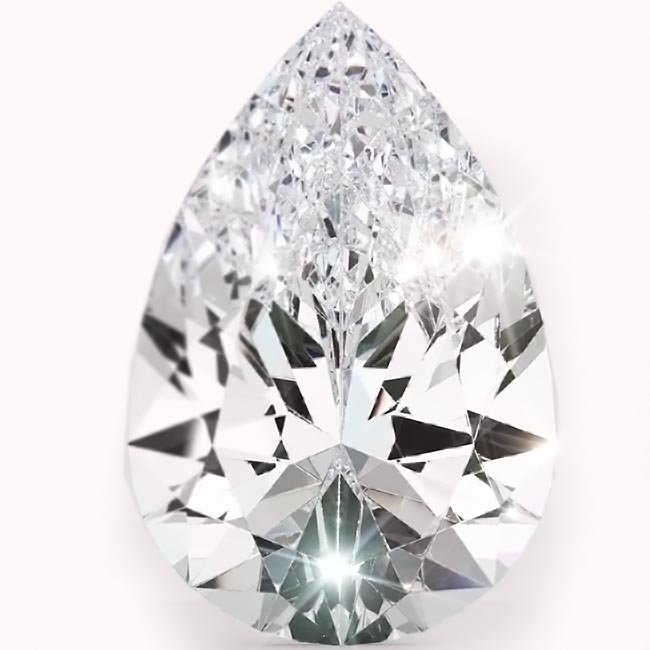 1.5ct Pear Cut Lab Grown Diamonds