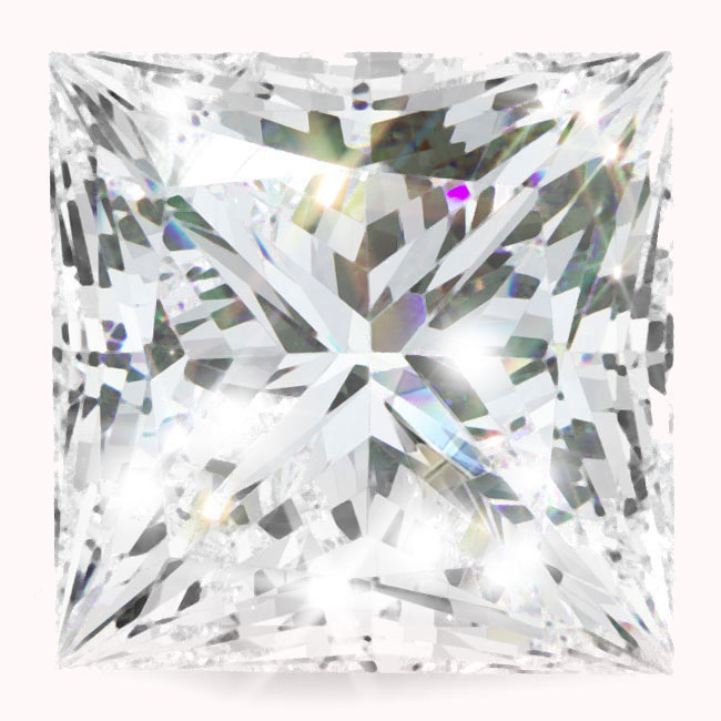 1.5ct Princess Lab Grown Diamonds