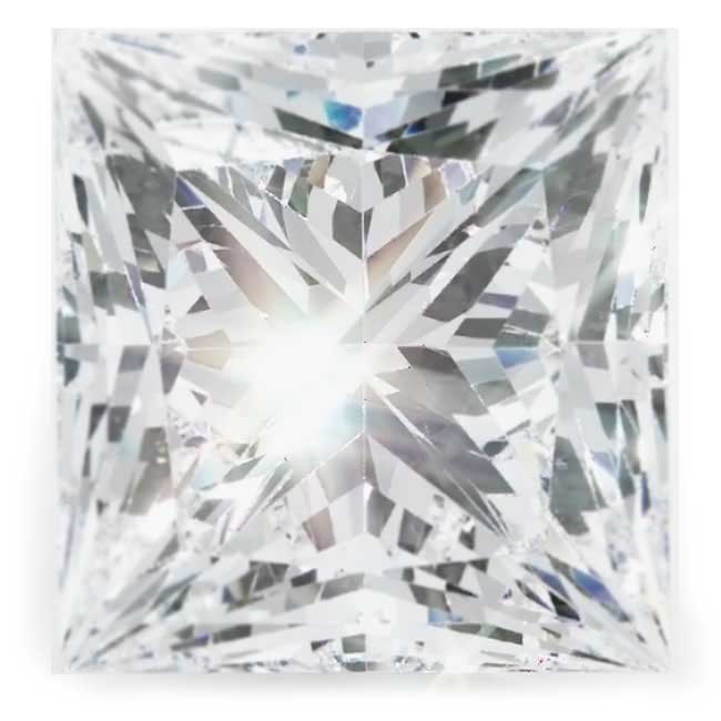 2.0ct Princess Lab Grown Diamonds