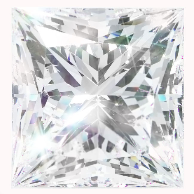 3.0ct Princess Lab Grown Diamonds