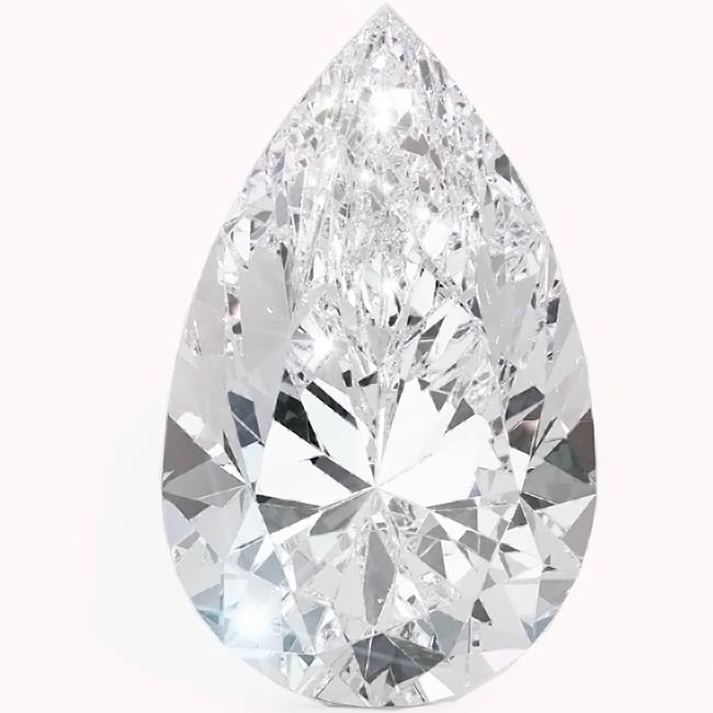3.0ct Pear Cut Lab Grown Diamonds