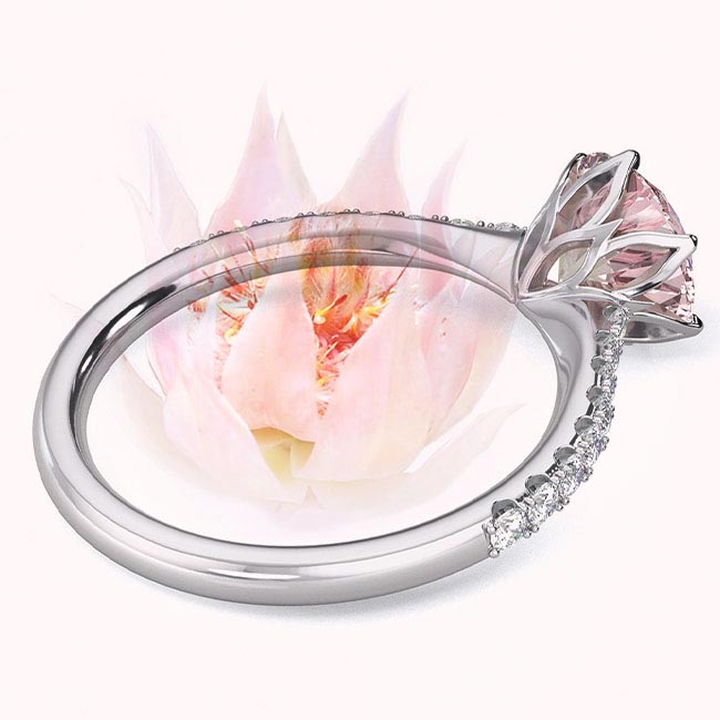 Fynbos Floral Morganite Engagement Rings