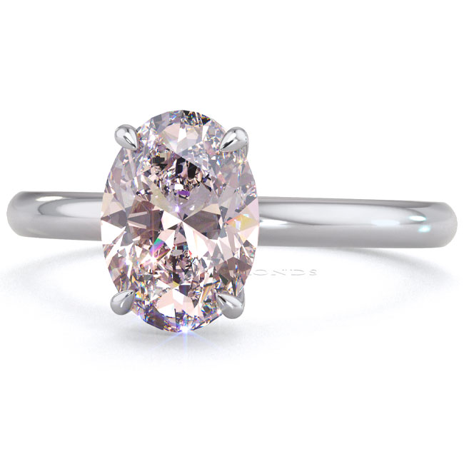 Solitaire Morganite Engagement Rings