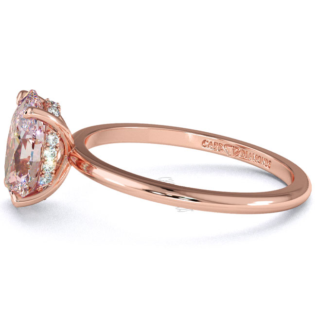 Rose Gold Morganite Engagement Rings